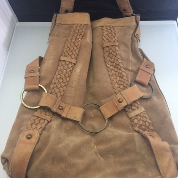 Vintage 70's Suede Purse Shoulder Hobo - Picture 1 of 7